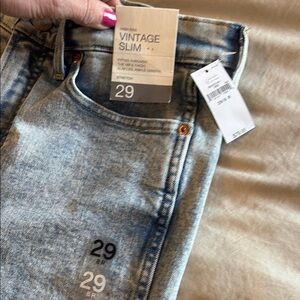 Vintage Slim Light Blue Jeans NWT